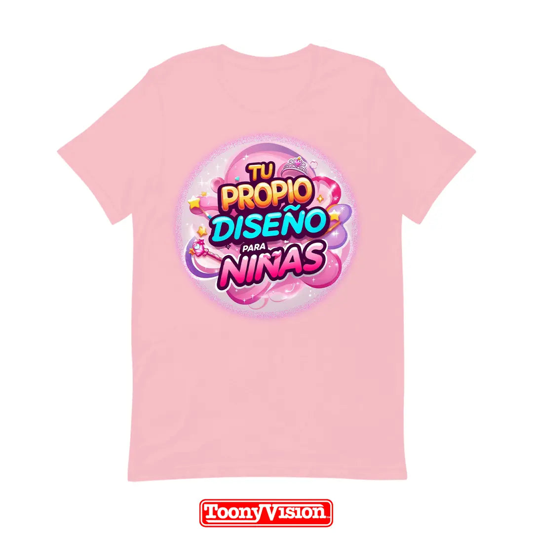 ToonyVision playera niña DTF con su diseño arte o foto impresa