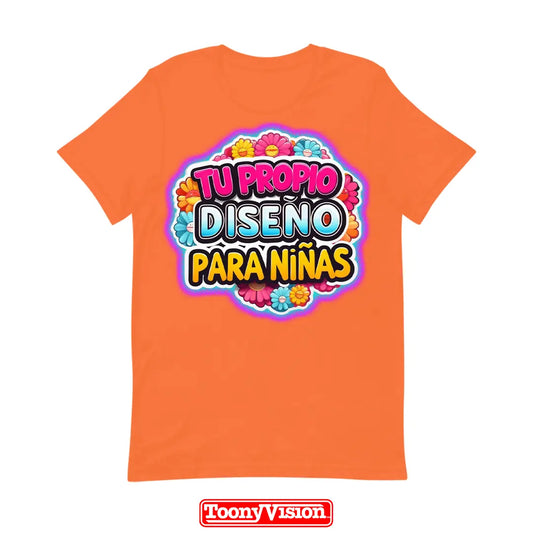 ToonyVision playera niña heat transfer con su diseño o foto impresa