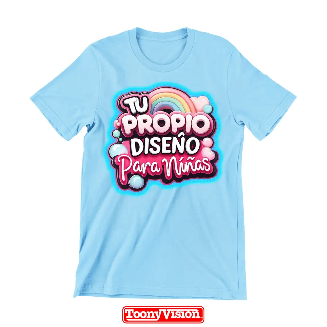 ToonyVision playera niña con su diseño impreso en heat transfer o DTF