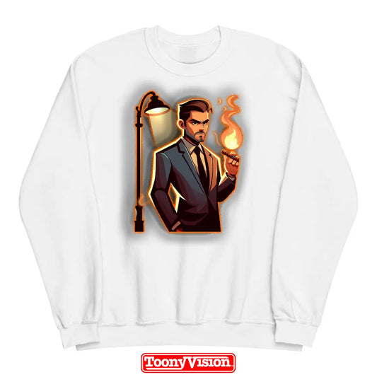 ToonyVision sudadera hombre cuello redondo personalizada con caricatura desde foto y diseño limpio tipo merch de personaje cartoon