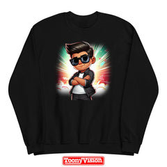 Sudadera Niño Cuello Redondo | Caricatura desde Foto Tipo Merch
